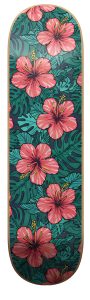Decked Hawaiian skateboard