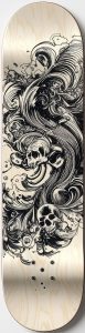 skull skateboard